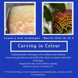 Image for Carving in Colour 24th January 10am Till 3pm